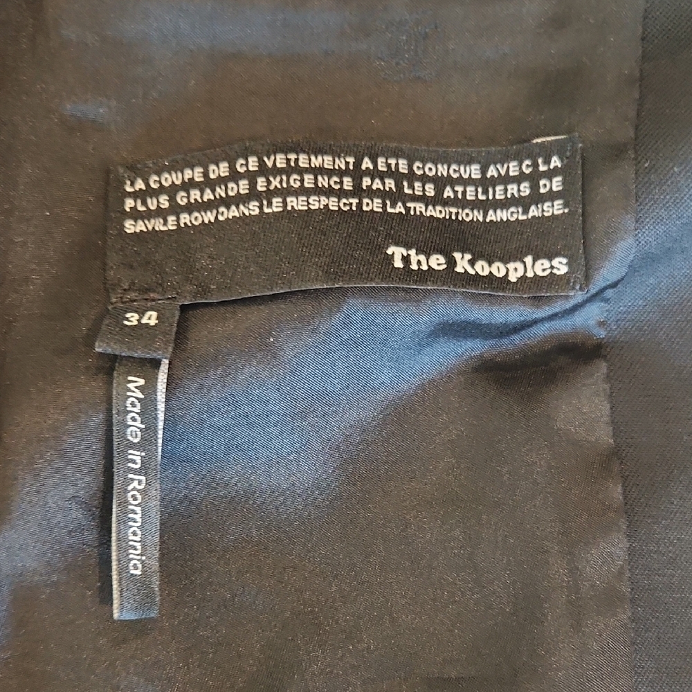 The Kooples Gray Leopard Blazer And Pant Set, Size 2 - Picture 5 of 14